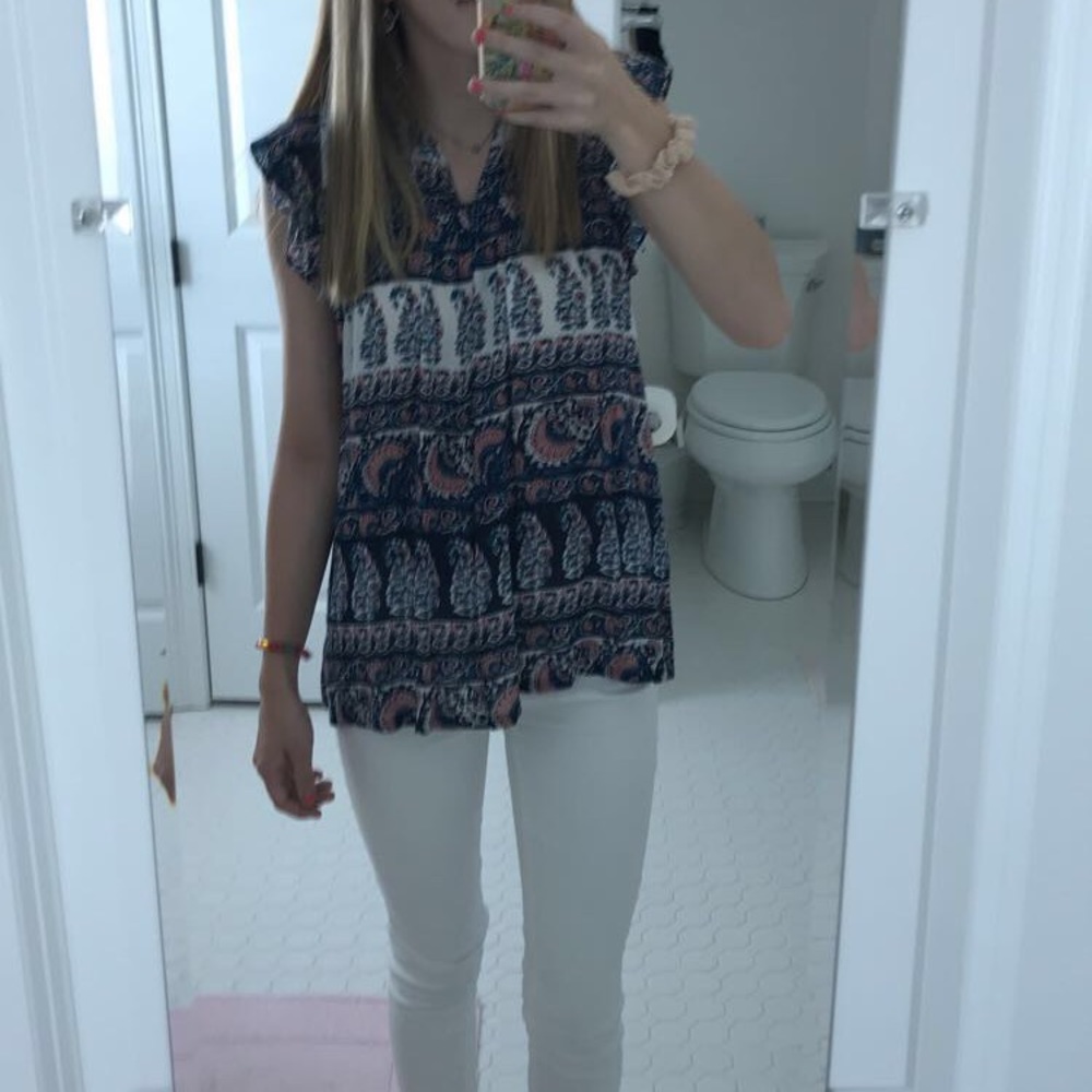 Loft Patterned Blouse - image 2